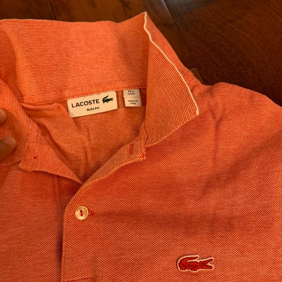 Lacoste Slim Fit Pink Polo - Picture 7 of 7